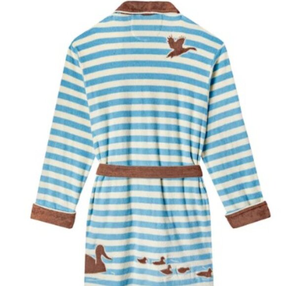 Tombolo Sopranos Striped Blue and Brown Robe - Picture 2 of 6